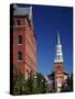 Church Street Marketplace, Burlington, Vermont, USA-Walter Bibikow-Stretched Canvas