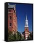 Church Street Marketplace, Burlington, Vermont, USA-Walter Bibikow-Framed Stretched Canvas