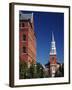 Church Street Marketplace, Burlington, Vermont, USA-Walter Bibikow-Framed Photographic Print