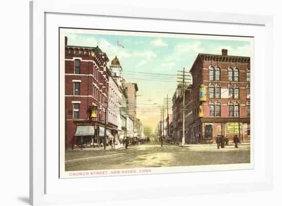 Church Street, New Haven, Connecticut-null-Framed Premium Giclee Print