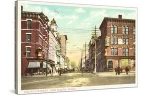 Church Street, New Haven, Connecticut-null-Stretched Canvas