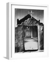 Church, Taos Pueblo, New Mexico, 1942, Taos Pueblo, Nm-Ansel Adams-Framed Photographic Print