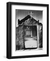 Church, Taos Pueblo, New Mexico, 1942, Taos Pueblo, Nm-Ansel Adams-Framed Premium Photographic Print