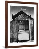 Church, Taos Pueblo, New Mexico, 1942, Taos Pueblo, Nm-Ansel Adams-Framed Photographic Print