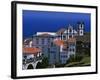 Church Tower Dominates the Town of Nordeste on the Island of Sao Miguel, Azores-William Gray-Framed Photographic Print