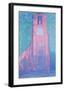 Church Tower in Zeeland-Piet Mondrian-Framed Premium Giclee Print