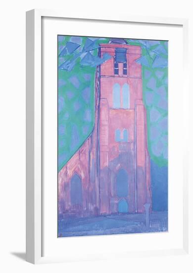 Church Tower in Zeeland-Piet Mondrian-Framed Premium Giclee Print