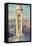 Church, Tower, Paris, France-Sebastien Lory-Framed Stretched Canvas