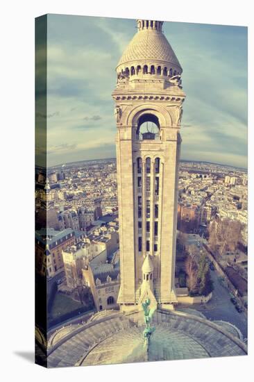 Church, Tower, Paris, France-Sebastien Lory-Stretched Canvas