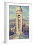 Church, Tower, Paris, France-Sebastien Lory-Framed Photographic Print