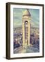 Church, Tower, Paris, France-Sebastien Lory-Framed Photographic Print