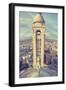 Church, Tower, Paris, France-Sebastien Lory-Framed Photographic Print