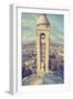 Church, Tower, Paris, France-Sebastien Lory-Framed Photographic Print