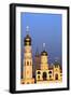 Church towers and crosses of the Kremlin, Moscow-Charles Bowman-Framed Photographic Print
