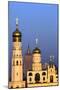 Church towers and crosses of the Kremlin, Moscow-Charles Bowman-Mounted Photographic Print
