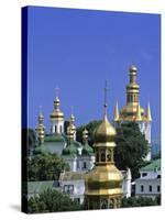 Church Towers, Kyiv-Pechersk Lavra, Kiev, Ukraine-Jon Arnold-Stretched Canvas