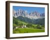 Church, Val di Funes, Bolzano Province, Trentino-Alto Adige/South Tyrol, Italian Dolomites, Italy-Frank Fell-Framed Photographic Print