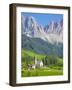 Church, Val di Funes, Bolzano Province, Trentino-Alto Adige/South Tyrol, Italian Dolomites, Italy-Frank Fell-Framed Photographic Print