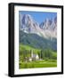 Church, Val di Funes, Bolzano Province, Trentino-Alto Adige/South Tyrol, Italian Dolomites, Italy-Frank Fell-Framed Photographic Print