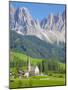 Church, Val di Funes, Bolzano Province, Trentino-Alto Adige/South Tyrol, Italian Dolomites, Italy-Frank Fell-Mounted Photographic Print