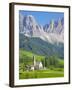 Church, Val di Funes, Bolzano Province, Trentino-Alto Adige/South Tyrol, Italian Dolomites, Italy-Frank Fell-Framed Photographic Print