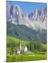 Church, Val di Funes, Bolzano Province, Trentino-Alto Adige/South Tyrol, Italian Dolomites, Italy-Frank Fell-Mounted Photographic Print