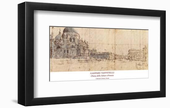 Church, Venice-Giuseppe Vanvitelli-Framed Premium Giclee Print