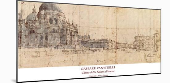 Church, Venice-Giuseppe Vanvitelli-Mounted Premium Giclee Print