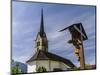 Church Walenstadt with Jesus on the cross-enricocacciafotografie-Mounted Photographic Print