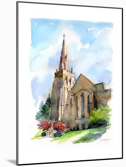 Church with Steeple, 2016-John Keeling-Mounted Giclee Print