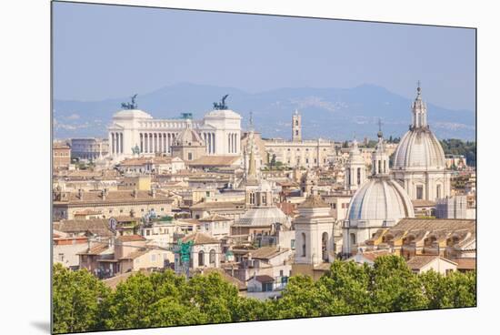 Churches and Domes of the Rome Skyline Showing Victor Emmanuel Ii Monument in the Distance, Rome-Neale Clark-Mounted Premium Photographic Print