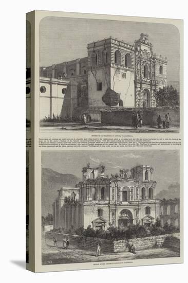 Churches in Antigua Guatemala-null-Stretched Canvas