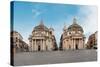 Churches of Santa Maria Regina Coeli in Montesanto-Fontana Carlo-Stretched Canvas