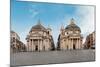 Churches of Santa Maria Regina Coeli in Montesanto-Fontana Carlo-Mounted Photographic Print