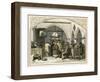 Churchgoing at Xmas-Birket Foster-Framed Art Print