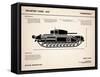 Churchill A22 Tank-Mark Rogan-Framed Stretched Canvas