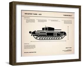 Churchill A22 Tank-Mark Rogan-Framed Art Print