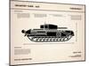 Churchill A22 Tank-Mark Rogan-Mounted Art Print