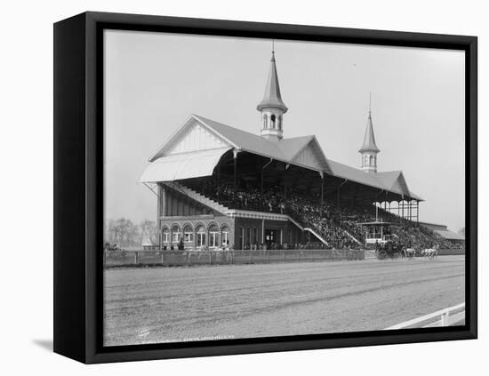 Churchill Downs, Louisville, Kentucky, Derby Day, 29th April 1901-null-Framed Stretched Canvas
