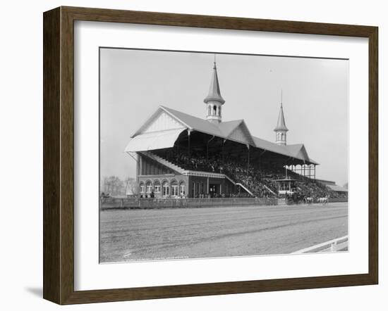 Churchill Downs, Louisville, Kentucky, Derby Day, 29th April 1901-null-Framed Photographic Print