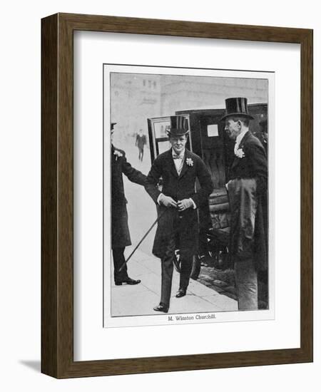 Churchill in Frock Coat-null-Framed Photographic Print