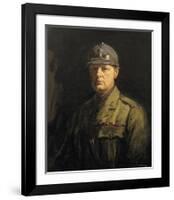 Churchill in His Uniform as Colonel of the 6th Battalion, the Royal Scots Fusiliers-Sir John Lavery-Framed Premium Giclee Print