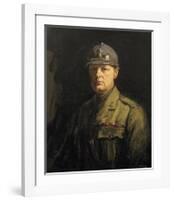 Churchill in His Uniform as Colonel of the 6th Battalion, the Royal Scots Fusiliers-Sir John Lavery-Framed Premium Giclee Print