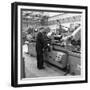 Churchill Lathe in Use, Park Gate Iron and Steel Co, Rotherham, South Yorkshire, 1964-Michael Walters-Framed Premium Photographic Print