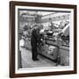 Churchill Lathe in Use, Park Gate Iron and Steel Co, Rotherham, South Yorkshire, 1964-Michael Walters-Framed Photographic Print