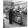 Churchill Lathe in Use, Park Gate Iron and Steel Co, Rotherham, South Yorkshire, 1964-Michael Walters-Mounted Photographic Print