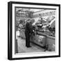 Churchill Lathe in Use, Park Gate Iron and Steel Co, Rotherham, South Yorkshire, 1964-Michael Walters-Framed Photographic Print