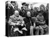 Churchill, Roosevelt and Stalin at Yalta, 1945-Science Source-Stretched Canvas