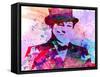 Churchill Watercolor-Anna Malkin-Framed Stretched Canvas