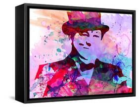 Churchill Watercolor-Anna Malkin-Framed Stretched Canvas